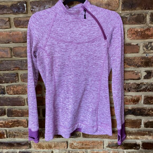 Eddie Bauer Purple Quarter 1/4 Side Zip Pullover Sweatshirt Women's Size Small - Picture 1 of 6